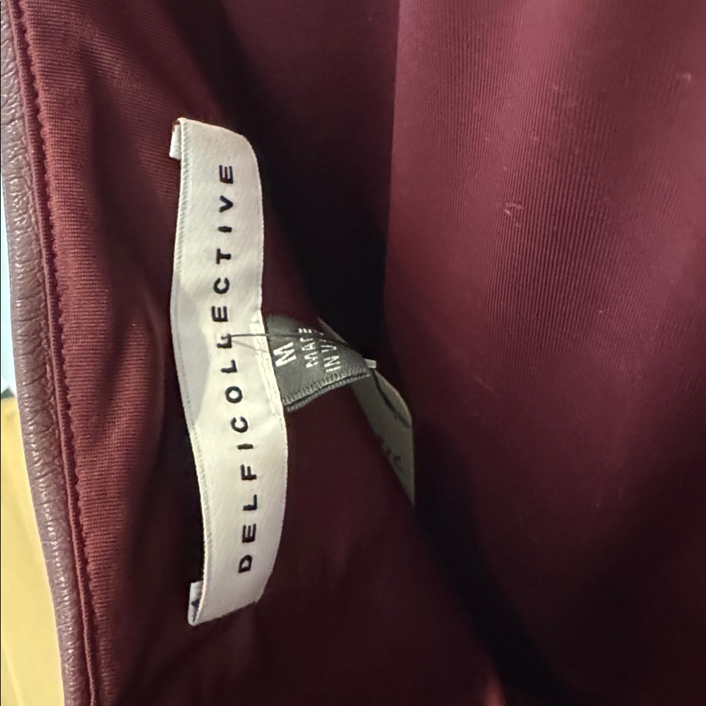 Delfi Collective Rowena Dress In Bordeaux Size Medium $469 - Picture 9 of 11